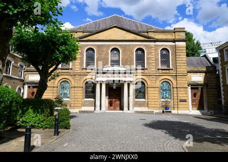 The Georgian Methodist Wesley's Chapel and Leysian Mission, City Road, City of London, UK. 17 luglio 2023 Foto Stock