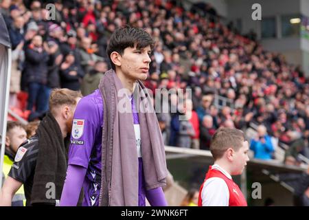 Rotherham, Regno Unito. 2 marzo 2024. Sheffield Wednesday, portiere James Beadle (26) durante la partita tra Rotherham United FC e Sheffield Wednesday FC Sky bet per il titolo EFL all'Aesseal New York Stadium, Rotherham, Inghilterra, Regno Unito il 2 marzo 2024 Credit: Every Second Media/Alamy Live News Foto Stock
