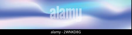 Sfondo sfumato che fonde blu e viola con una luce soffusa e un'aura vibrante. Illustrazione vettoriale piatta isolata su sfondo bianco. Illustrazione Vettoriale