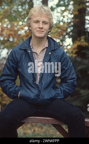 Un ritratto in posa dell'attore adolescente Dog McKeon che è meglio conosciuto per il suo ruolo nel film "On Golden Pond". Fotografato nella sua casa nel 1982 all'età di 16 anni. Foto Stock