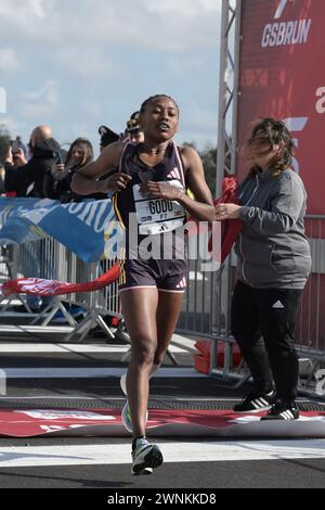 Roma, Italia. 3 marzo 2024. Godo durante la 49a edizione della mezza maratona Eurospin Roma Ostia Roma, Italia - domenica 3 marzo 2024. Sport ( foto di Alfredo Falcone/LaPresse ) credito: LaPresse/Alamy Live News Foto Stock