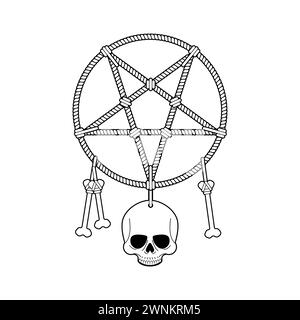 Occulto invertito Pentagramma Satanismo Baphomet Anello Gotico Satana Occulto invertito Pentagramma Satanismo Baphomet Anello Gotico Satana
