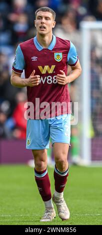 Turf Moor, Burnley, Lancashire, Regno Unito. 3 marzo 2024. Premier League Football, Burnley contro Bournemouth; Maxime Esteve di Burnley Credit: Action Plus Sports/Alamy Live News Foto Stock