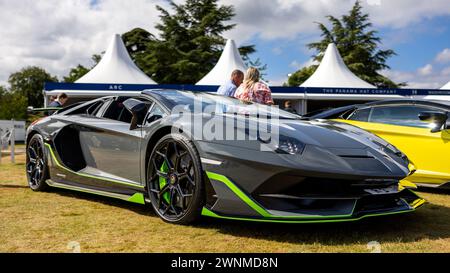 2020 Lamborghini Aventador SVJ LP 770-4 Roadster, in mostra al Salone Privé Concours d'Elégance tenutosi a Blenheim Palace. Foto Stock