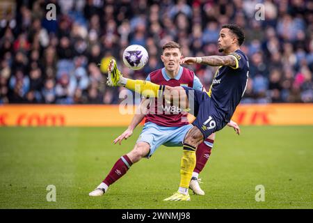 Burnley, Regno Unito. 3 marzo 2024. Burnley, Inghilterra, 3 marzo 2024 Juston Kluivert di Bournemouth controlla la palla durante la partita di Premier League tra Burnley e Bournemouth al Turf Moor di Burnley, Inghilterra. (Richard Callis/SPP) credito: SPP Sport Press Photo. /Alamy Live News Foto Stock