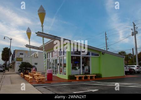 Un negozio di gelati Carvel a Palm Beach, Florida, Stati Uniti Foto Stock