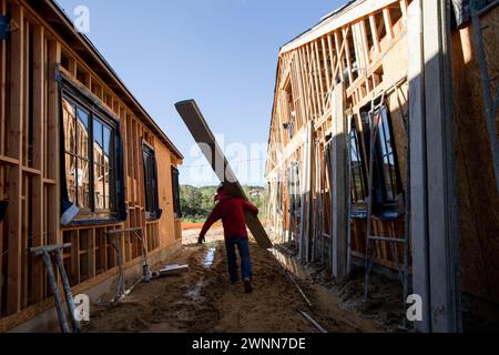 Arista, una nuova comunità di Davidson Homes, a Ranch Santa Fe, in costruzione. Foto Stock