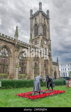 St Lukes Church Liverpool Foto Stock