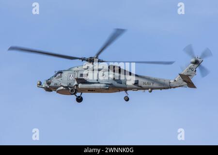 Elicottero militare Sikorsky MH-60 Foto Stock