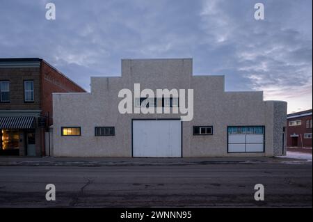 Fort MacLeod, Alberta - 18 febbraio 2024: Edifici nel centro storico di Fort MacLeod Alberta. Foto Stock