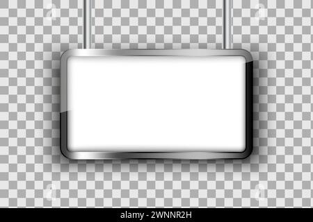 scatola luminosa per esterni. Formato City mockup. Illustrazione vettoriale. immagine stock. EPS 10. Illustrazione Vettoriale