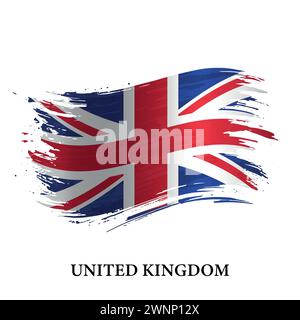 Indicatore di grunge di , sfondo vettoriale del tratto del pennello Illustrazione Vettoriale