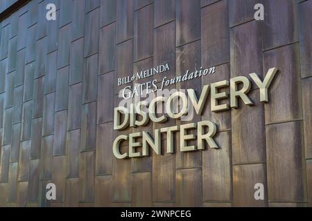 Discovery Center presso la Bill and Melinda Gates Foundation nel centro di Seattle, Washington Foto Stock