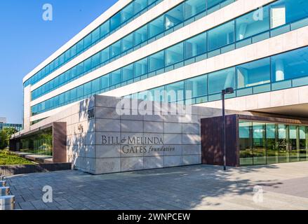 Sede della Bill and Melinda Gates Foundation nel centro di Seattle, Washington Foto Stock