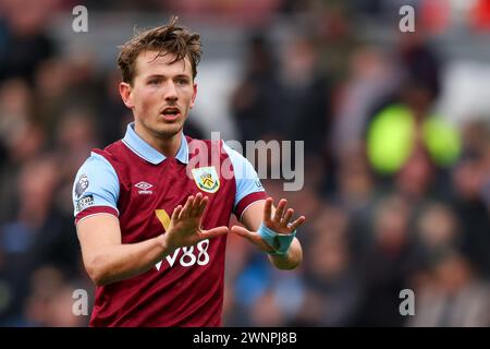 Burnley, Regno Unito. 3 marzo 2024. Sander Berge di Burnley durante la partita di Premier League a Turf Moor, Burnley. Il credito per immagini dovrebbe essere: Gary Oakley/Sportimage Credit: Sportimage Ltd/Alamy Live News Foto Stock