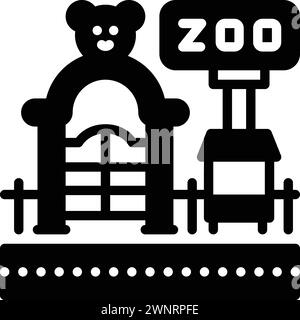 Icona per zoo, menagerie Illustrazione Vettoriale