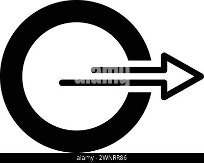 Icona per esterno, esterno Illustrazione Vettoriale