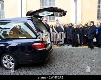 Roma, Italia. 4 marzo 2024. Roma, funerale di Paolo Tavani credito: Agenzia fotografica indipendente/Alamy Live News Foto Stock