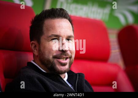 Duesseldorf, Germania. 25 febbraio 2024. Sportdirektor Christian Weber (F95) fortuna Düsseldorf - Hansa Rostock 25.02.2024 Copyright (nur für journalis Foto Stock