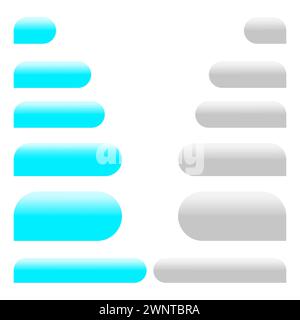 Modello di design delle bolle dei messaggi per la chat di messaggistica o il sito Web. Illustrazione vettoriale. EPS 10. Immagine stock. Illustrazione Vettoriale
