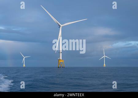 Seagreen Wind Energy, parco eolico scozzese offshore. Vestas V164, turbine da 10 Megawatt. Foto Stock