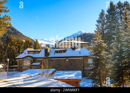 Chateau Bruxelles a Davos, Svizzera Foto Stock