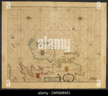 Hendrick Doncker Sea Atlas 1665: Engeland Foto Stock