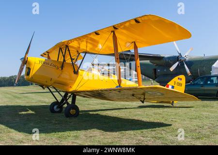 Un De Havilland DH.82A Tiger Moth a Gatow, Berlino Foto Stock