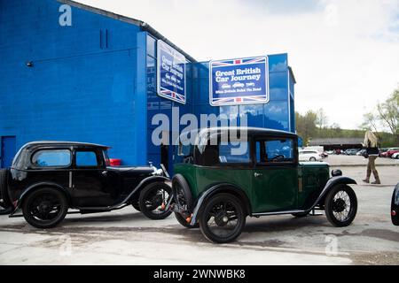 20/05/21 l'ex fabbrica wireworks recentemente ristrutturata. Con tutte le auto finalmente rivelate, il museo viene lanciato nel magazzino della vecchia wireworks, AMB Foto Stock