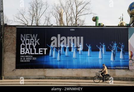 Copenhagen, Danimarca /04 marzo 2024/New York City Ballet si svolgerà nella sala concerti di Tivoli dal 14-18 agosto 2024 Tivolki Garden a Copenaghen. (Foto.Francis Joseph Dean/Dean Pictures) Foto Stock