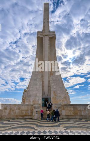 Il Monumento delle Scoperte, Lisbona, Portogallo Foto Stock