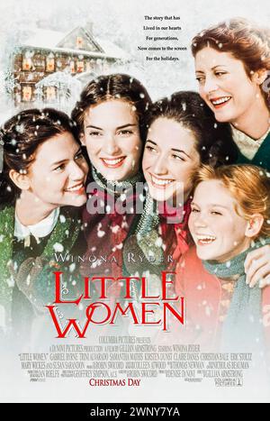 Little Women (1994), diretto da Gillian Armstrong e interpretato da Susan Sarandon, Winona Ryder, Kirsten Dunst, Claire Danes e Trini Alvarado. Adattamento del romanzo autobiografico di Louisa May Alcott sulle sorelle March nell'America post-guerra civile. Fotografia di un poster originale da 1994 US a un foglio. ***SOLO PER USO EDITORIALE*** credito: BFA / Columbia Pictures Foto Stock