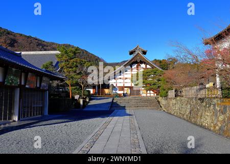 Tenryu-ji, un venerabile tempio Zen ad Arashiyama, Susukinobabacho, Sagatenryuji, Ukyo Ward, Kyoto, Giappone Foto Stock