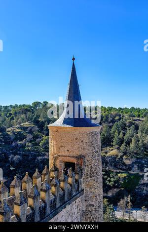 Torre nell'alcazar di Segovia, elemento architettonico, SPAGNA Foto Stock