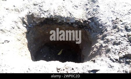 ricercare i tipi di terreno per scoprire i tipi, i tipi e le miscele presenti nella miscela di terreno Foto Stock