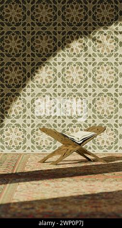 3D illustrazione sfondo per la pubblicità e la carta da parati nella scena di festival e religione. 3D rendering in concetto decorativo. Foto Stock