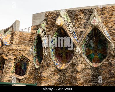 Cripta di Colonia Guell, le principali attrazioni turistiche della Catalogna Foto Stock
