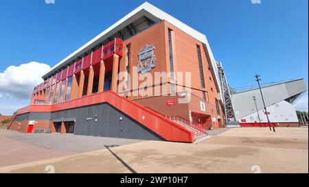 Essenza di Anfield . Stadio di casa della squadra di calcio del Liverpool. Esperienza del giorno della partita. 6. 20. 2023 REGNO UNITO Foto Stock