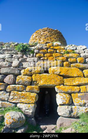 3 febbraio 2024 Italia, Sardegna, Nuoro, Bortigali villaggio preistorico di Nuraghe Orolu Foto Stock