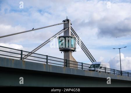 Torre di controllo del traffico aereo Nexus presso l'aeroporto di London City Foto Stock