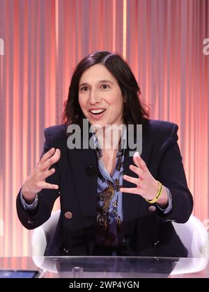 Roma, Italia. 5 marzo 2024. Roma, Rai ex Teulada Studios, trasmissione televisiva "cinque minuti". Nella foto: Elly Schlein Credit: Independent Photo Agency/Alamy Live News Foto Stock