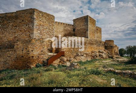 Viaggio culturale in Portogallo città storiche nel castello Alentejo della città di Monsaraz Foto Stock