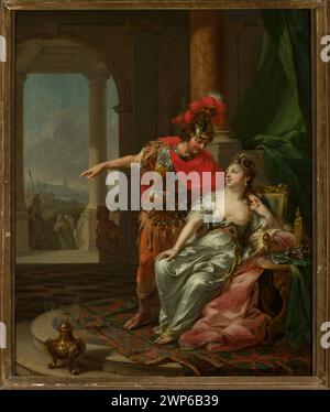Il dipinto di Johann Heinrich Tischbein del 1773 raffigura Antonio e Cleopatra VII, regina d'Egitto, in uno storico stile pittorico tedesco con particolare attenzione alla narrazione storica. Foto Stock