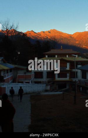 famoso monastero di tawang, luogo storico di popolare destinazione turistica della stazione collinare di tawang nell'arunachal pradesh, nel nord-est dell'india Foto Stock