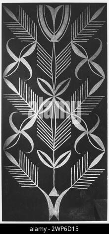 L'esposizione internazionale del 1925 a Parigi ha esposto il Padiglione polacco, con sgraffito e dipinti murali di Wojciech Jastrzębowski, mettendo in risalto le arti decorative polacche e l'industria moderna. Foto Stock