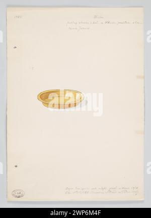 Fotografia di un frammento di ciotola di un quartiere polittico di Olkusz nella basilica di Sant'Andrzej, raffigurante la circoncisione di Gesù, catturato da Władysław Roman Sztolcman nel 1914 in scala 1:5. Foto Stock