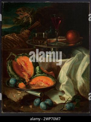 Natura morta; Tamm, Franz Werner von (1658-1724); XVII/XVIII secolo (1690-00-00-00-1710-00-00-00);pittura tedesca, nature morte, nature morte morte Foto Stock