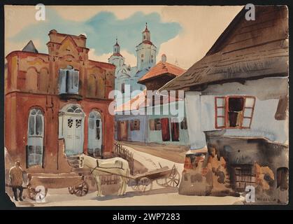 Frammento della città; Skoczylas, W Adys Aw (1883-1934); Foto Stock