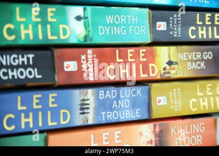 Lee Child libri basati sul personaggio di Jack Reacher Foto Stock