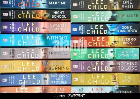 Lee Child libri basati sul personaggio di Jack Reacher Foto Stock